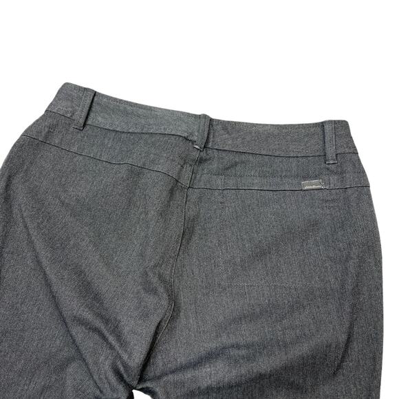 Eddie Bauer Travel Pants Straight Leg Mid Rise Curvy Trousers Gray Womens 2 - Picture 4 of 6